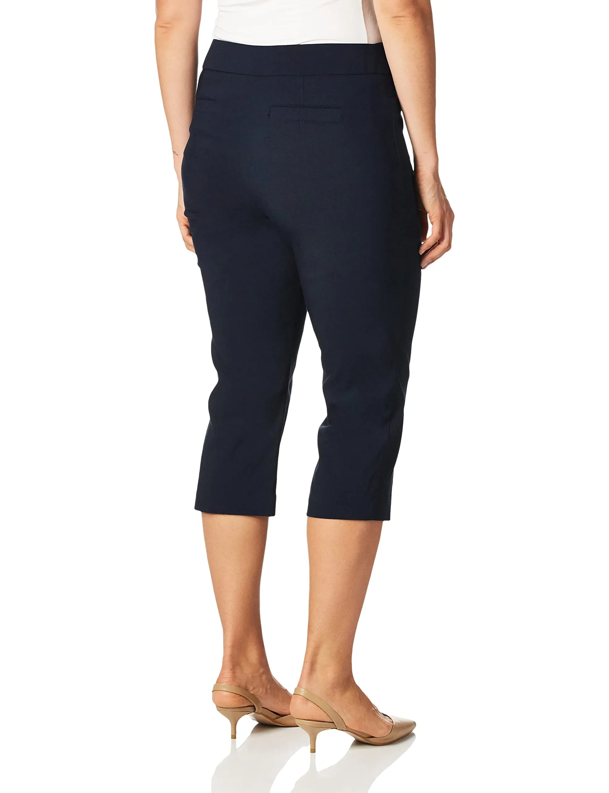 HOT SALE Women's High Waist Pull on Capri L Pocket