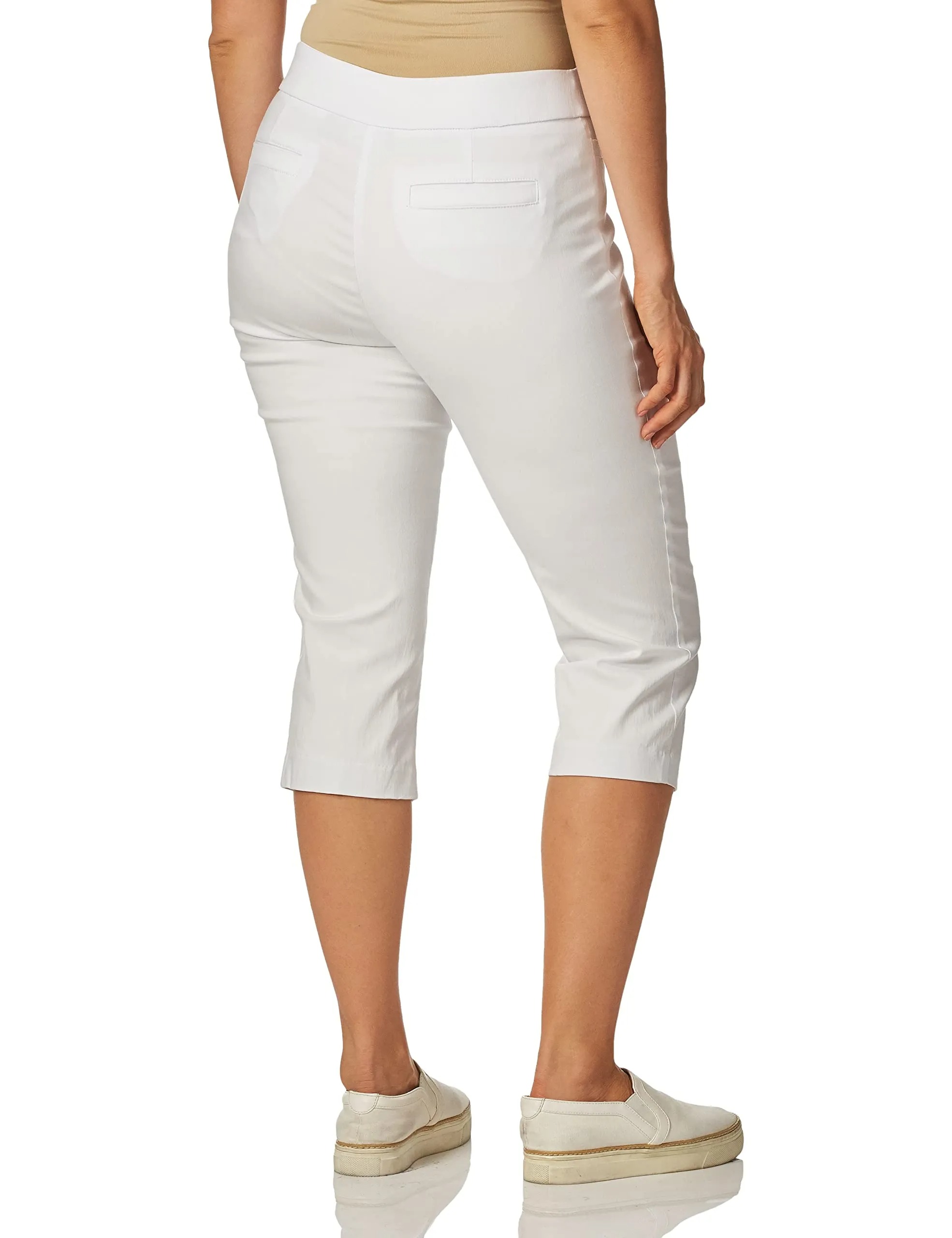 HOT SALE Women's High Waist Pull on Capri L Pocket