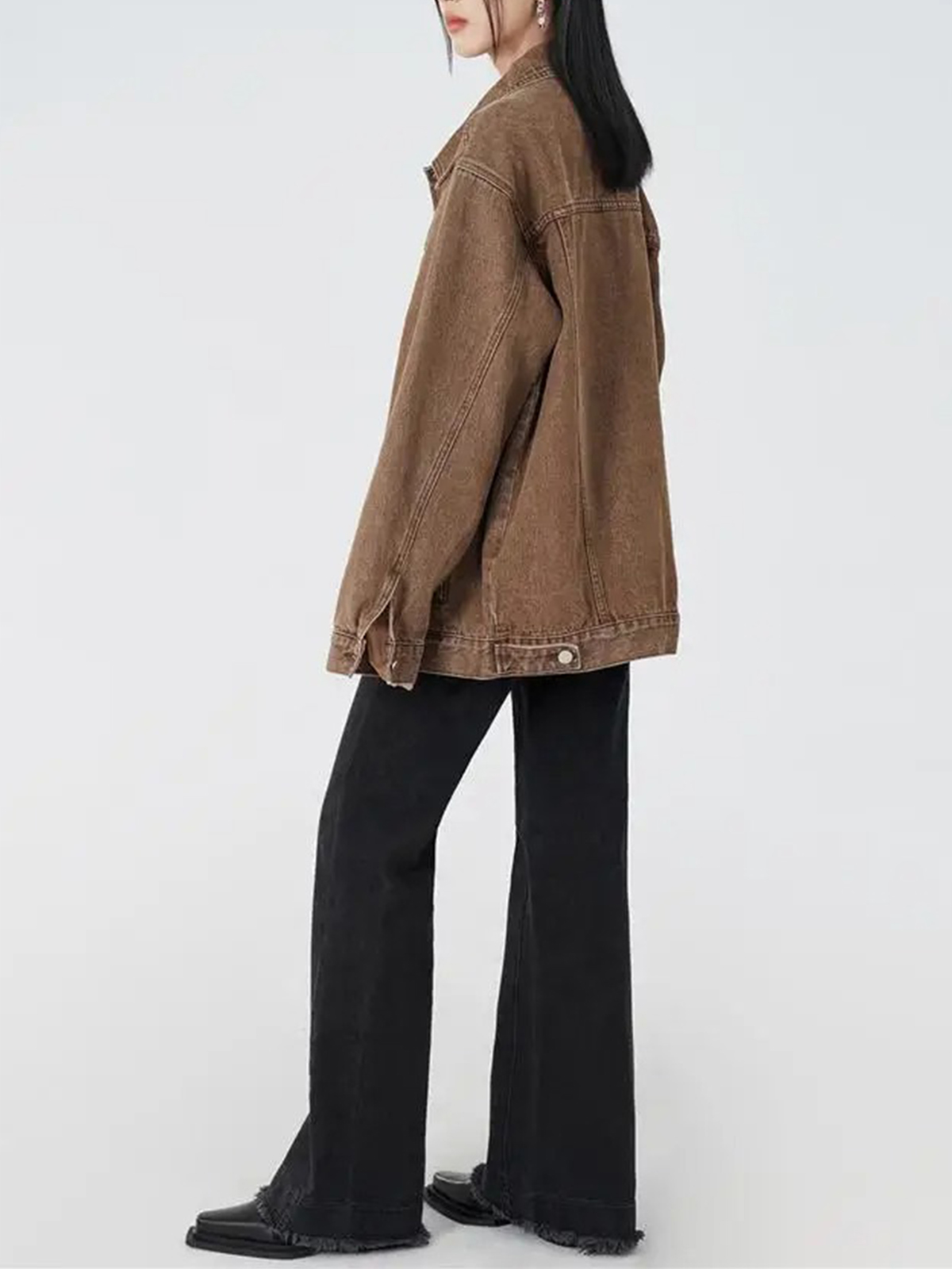 Women's Casual Trendy Button Denim Jacket with Pockets(BUY 2 FREE SHIPPING)