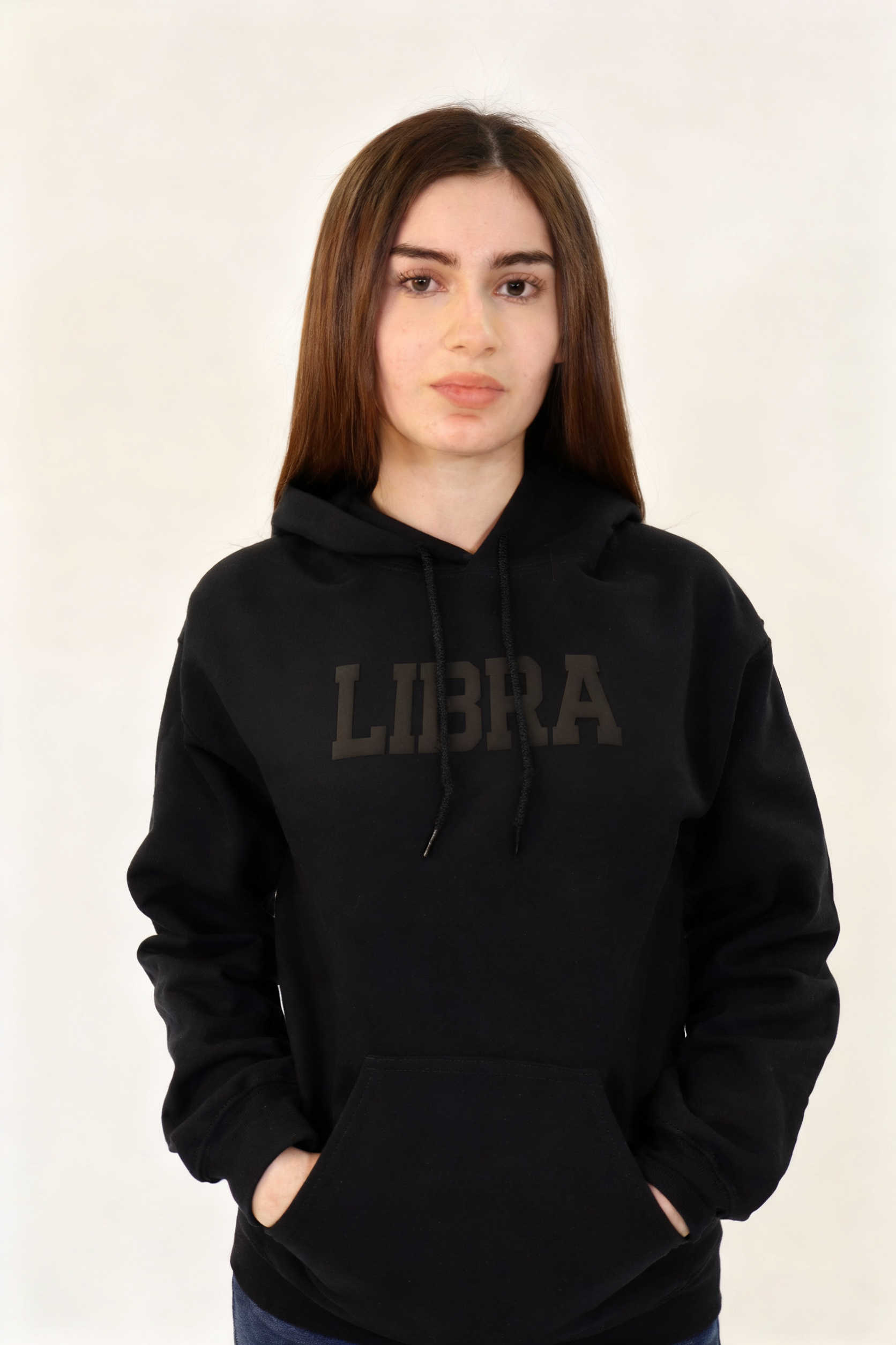 Black Zodiac Puff Print Hoodie (buy 2 free shipping)