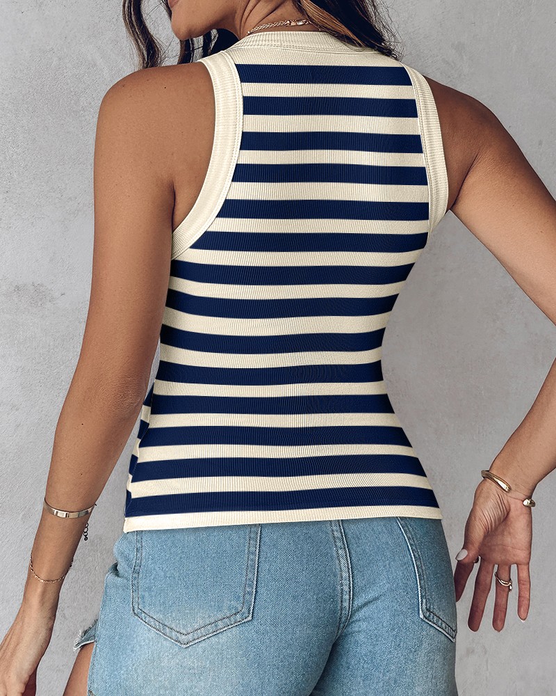 Womens Built-in Bra Terry Towelling Lined Crewneck Tank Top