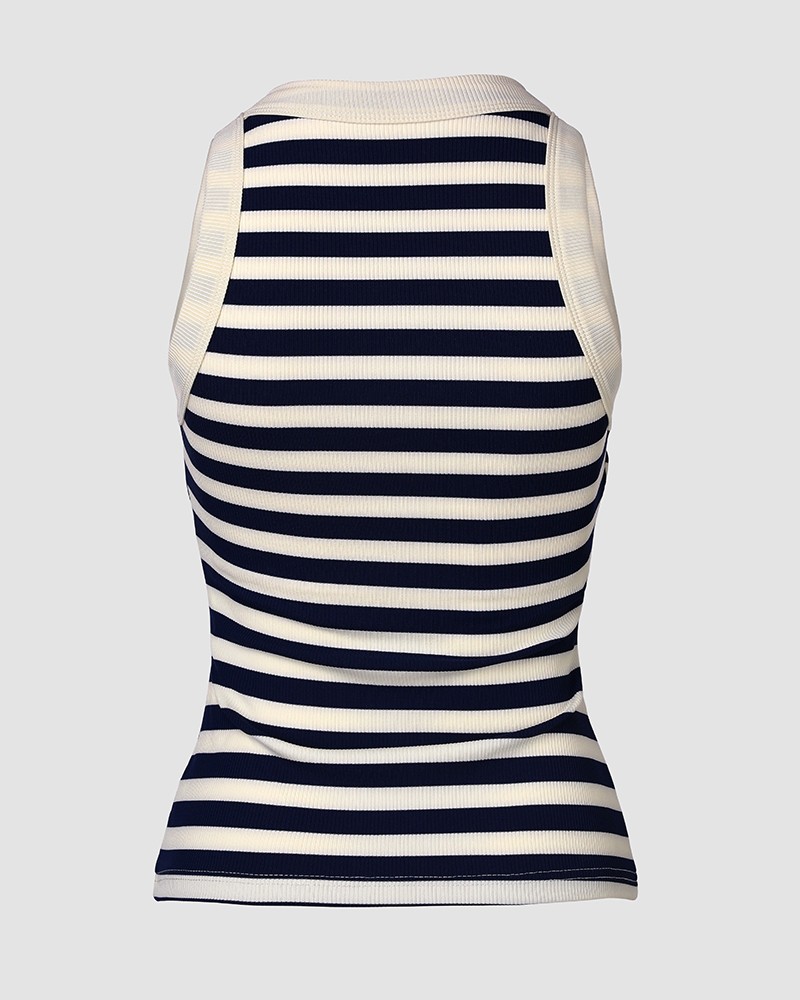 Womens Built-in Bra Terry Towelling Lined Crewneck Tank Top