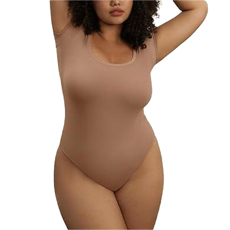 ⏰🔥Women's Scoop Neck Short Sleeve Bodysuit Slimming Top(Buy 2 Free Shipping)