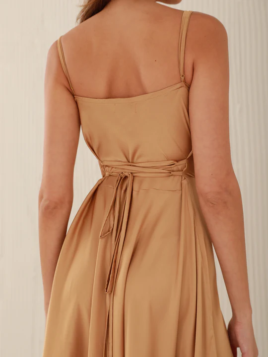 New Silk Cowl Maxi Dress