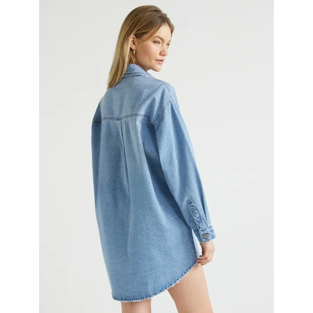 2024 Women's Denim Shirt Dress (BUY 2 FREE SHIPPING)