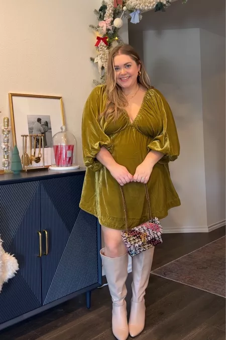 Christmas Sale 80% OFF ✨Women's V Neck Velvet Dress(Buy 2 Free Shipping)