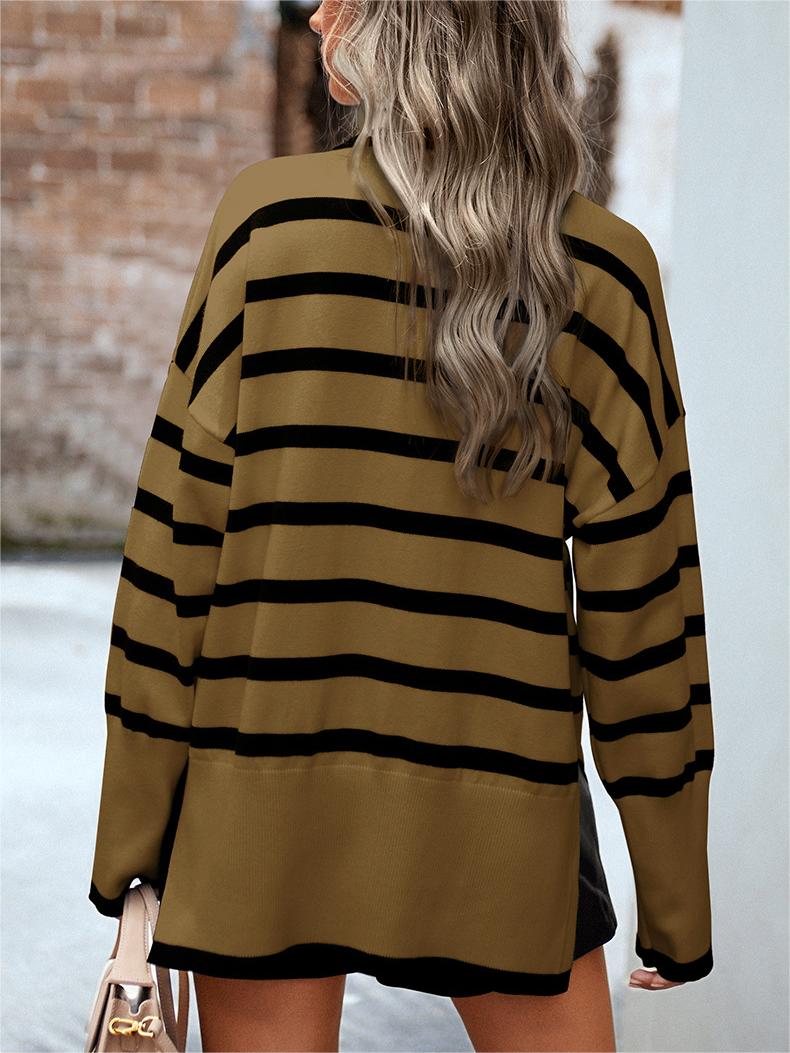 Split-Hem Turtleneck Sweater (Buy 2 Free Shipping)