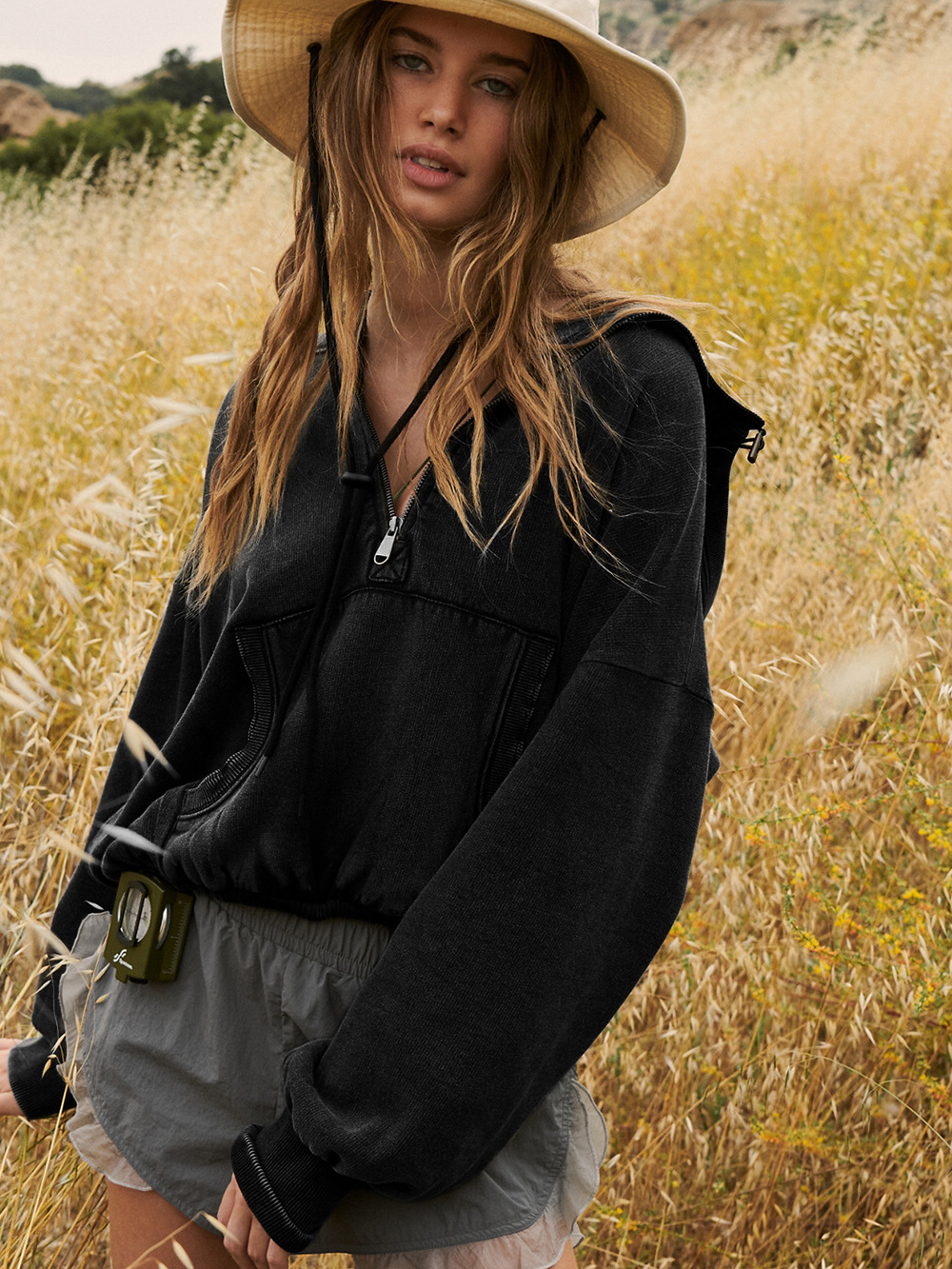 New Hooded Zipper Sweatshirt Top（BUY 2 FREE SHIPPING）