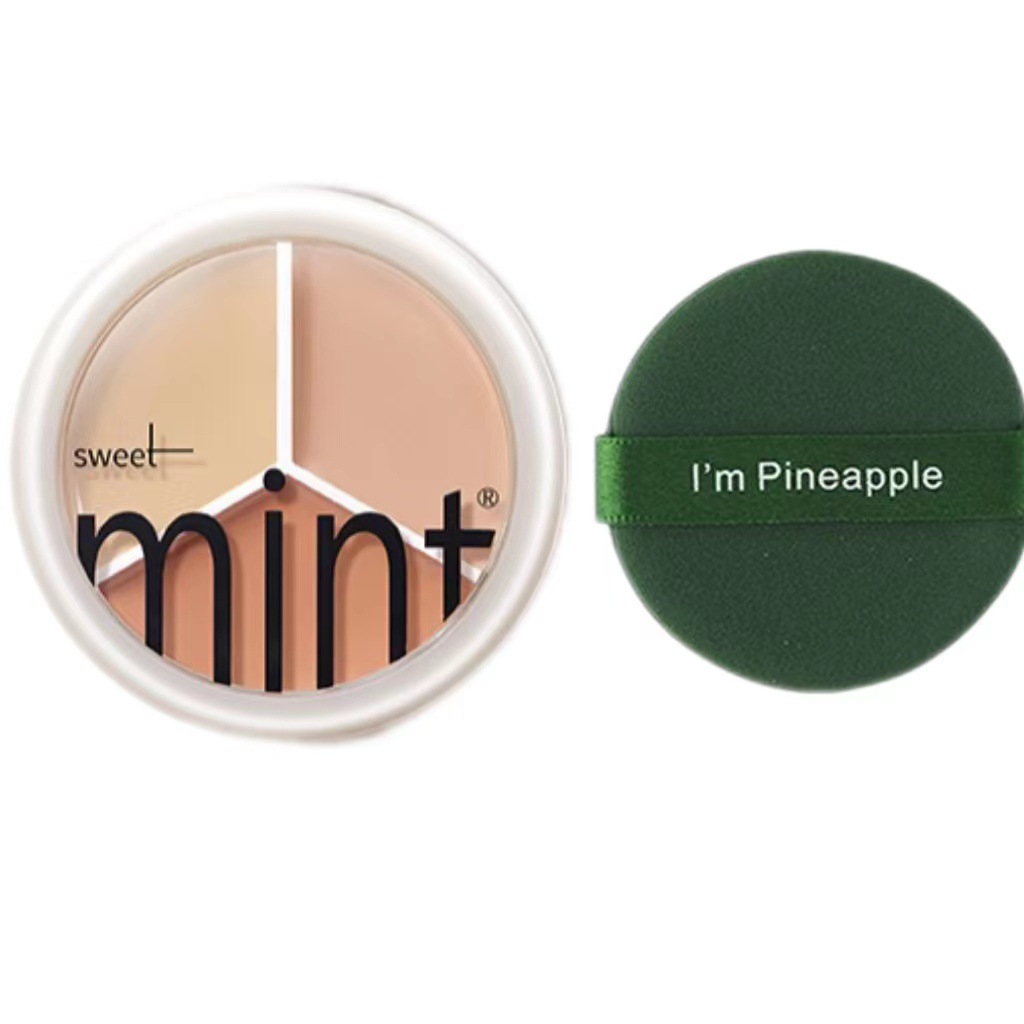 🔥LAST DAY 49% OFF-Tri-Color Concealer Palette Of Covers Acne Marks Dark Circles（Buy now and get a makeup brush）