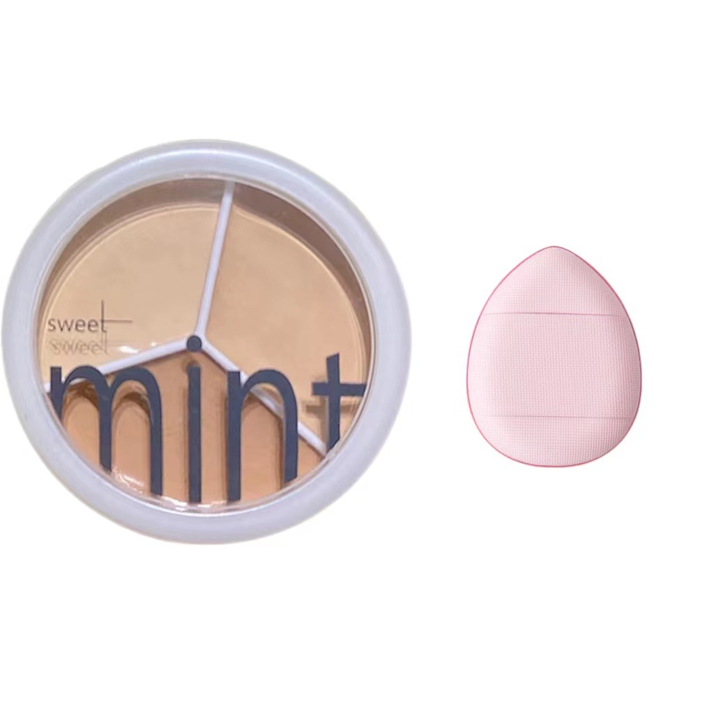 🔥LAST DAY 49% OFF-Tri-Color Concealer Palette Of Covers Acne Marks Dark Circles（Buy now and get a makeup brush）