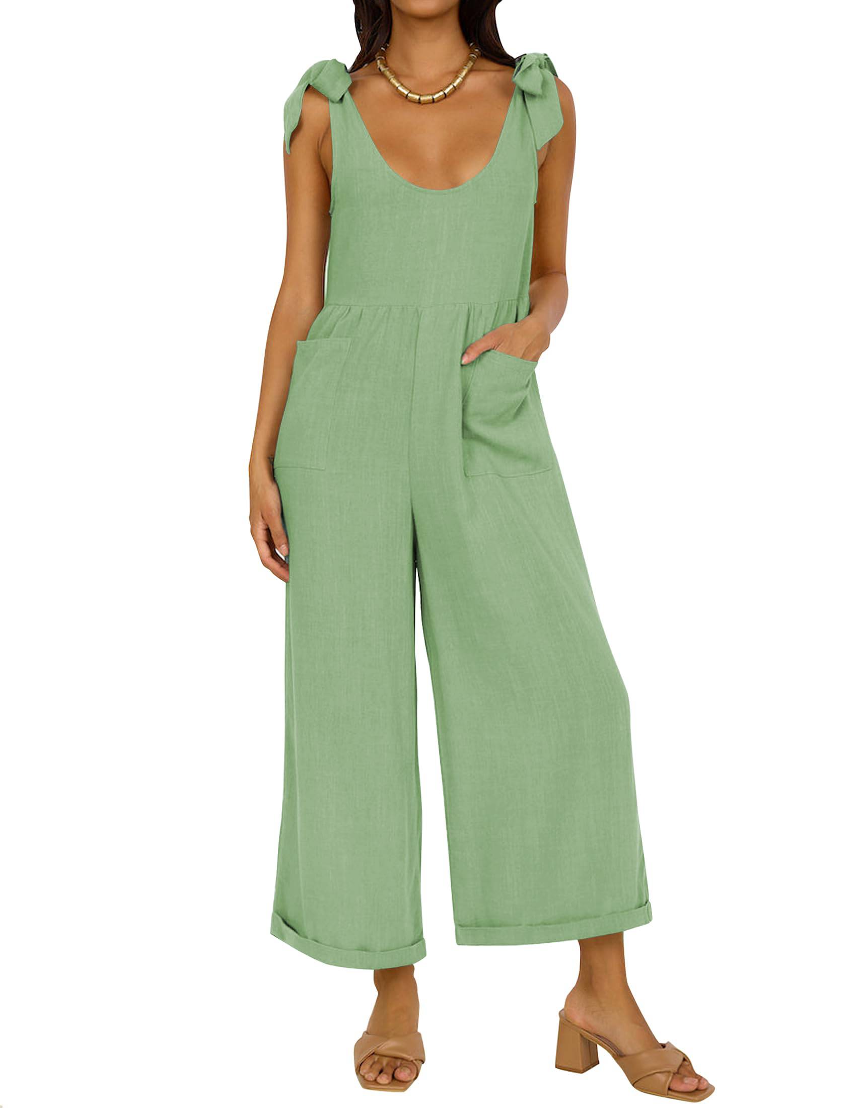Women's Summer Loose Jumpsuits Wide Leg Long Overall Rompers with Pockets(BUY 2 FREE SHIPPING)