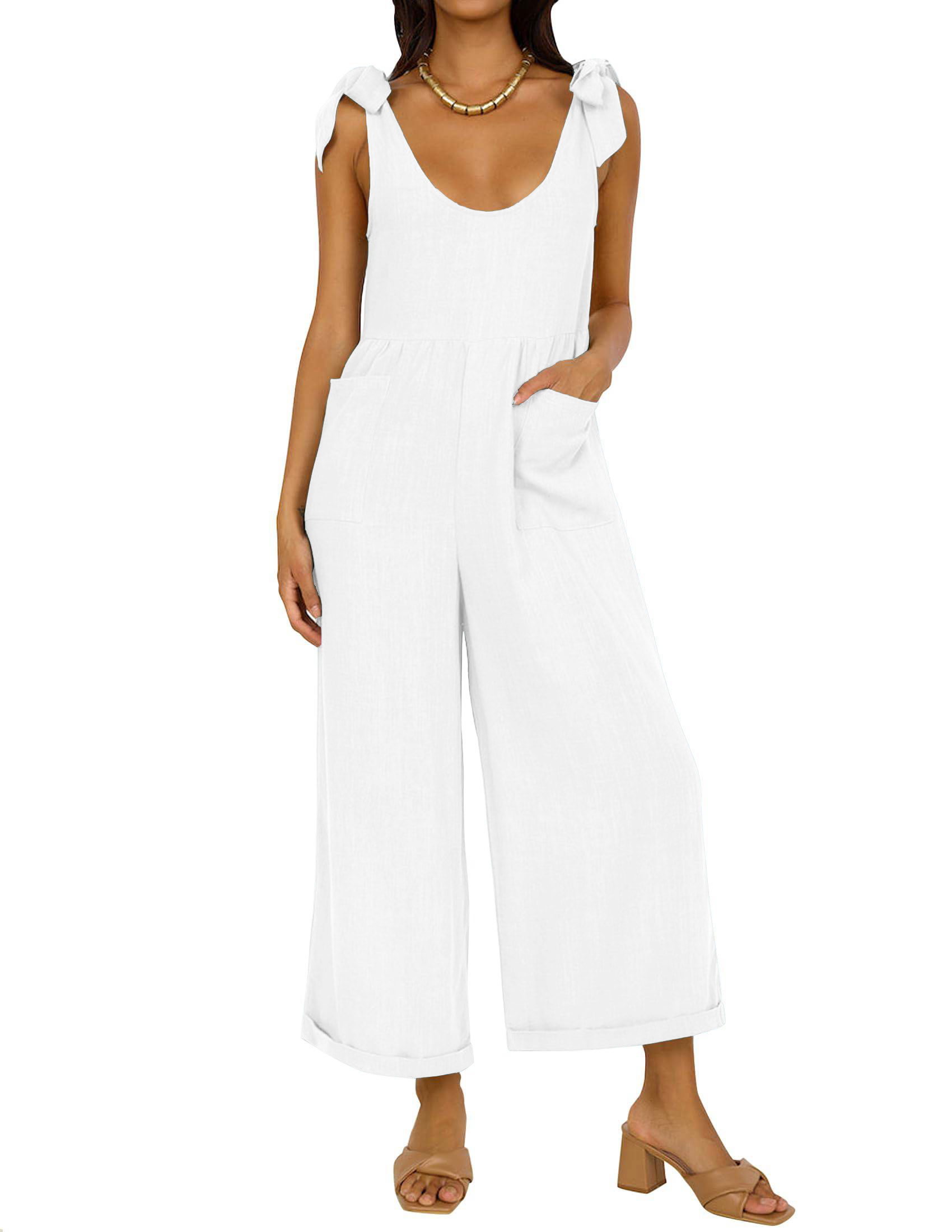 Women's Summer Loose Jumpsuits Wide Leg Long Overall Rompers with Pockets(BUY 2 FREE SHIPPING)