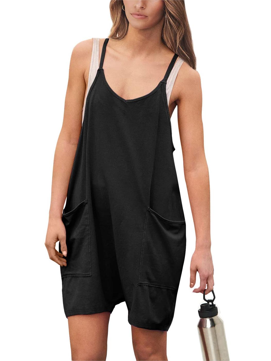 🔥🔥Hot Sale-NEW WOMEN'S SHORT JUMPSUIT WITH POCKETS (BUY 2 FREE SHIPPING)