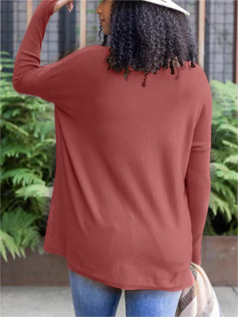 Long Sleeve Thumbhole Sweater Pocket Tunic (Buy 2 Free Shipping)