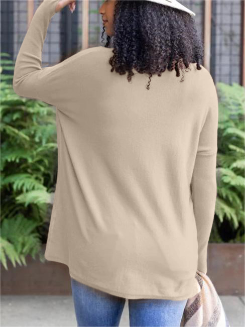 Long Sleeve Thumbhole Sweater Pocket Tunic (Buy 2 Free Shipping)