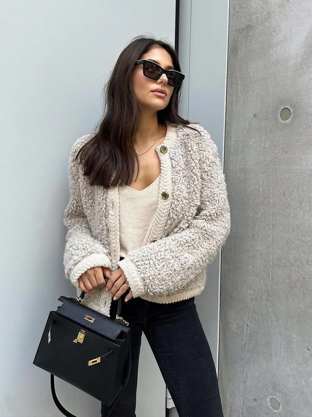 HOT SALE 🔥NEW Boucle Cardigan with Buttons(Buy 2 Free Shipping)