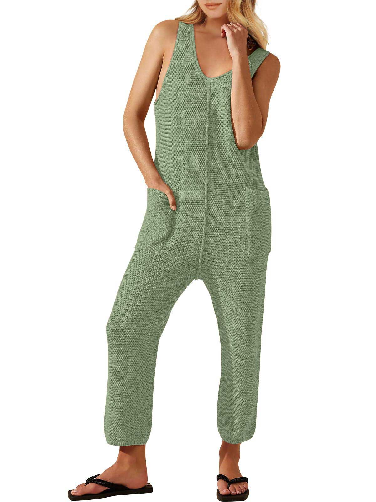 Women's Loose Sleeveless Knitted Jumpsuit(Buy 2 Free Shipping)