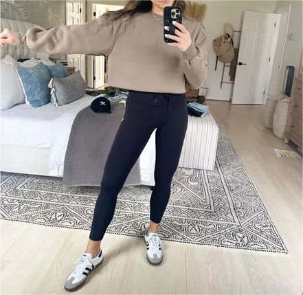 Women Cropped Sweatshirt Long Sleeves Pullover Fleece Crop Tops