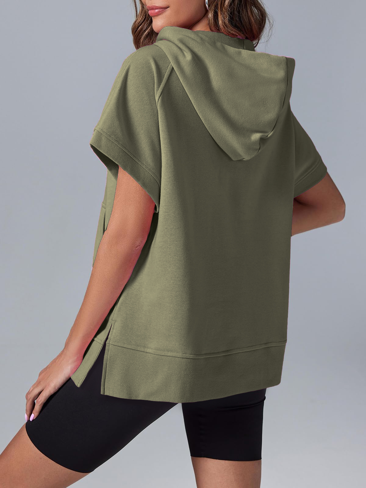 2024 New Women's Oversized Half Zip Hoodies(Buy 2 10% OFF)