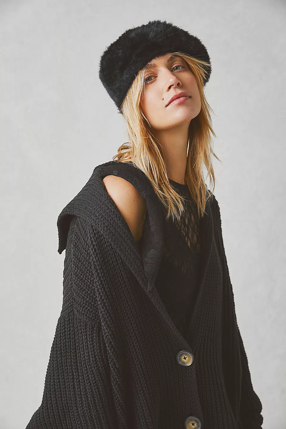 50% OFF🔥Knit Cardigan Open Front Button Oversized Coat