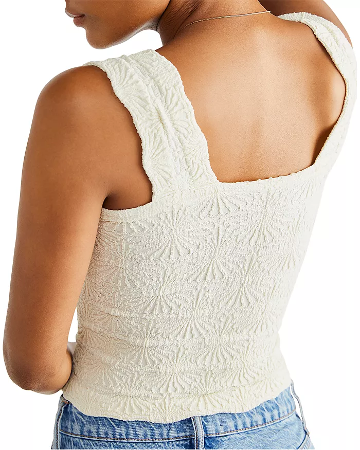 Spring Sale-2024 Sleeveless Backless Flower Crop Tank