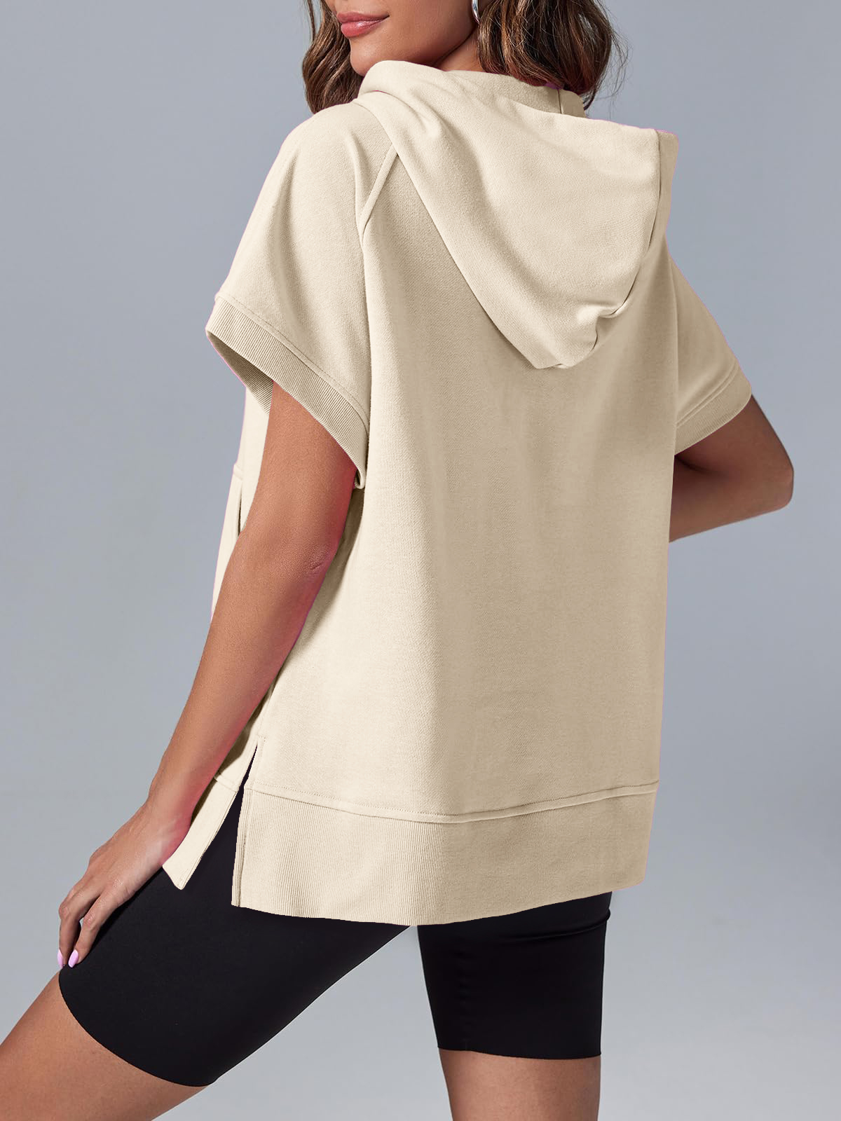 2024 New Women's Oversized Half Zip Hoodies(Buy 2 10% OFF)