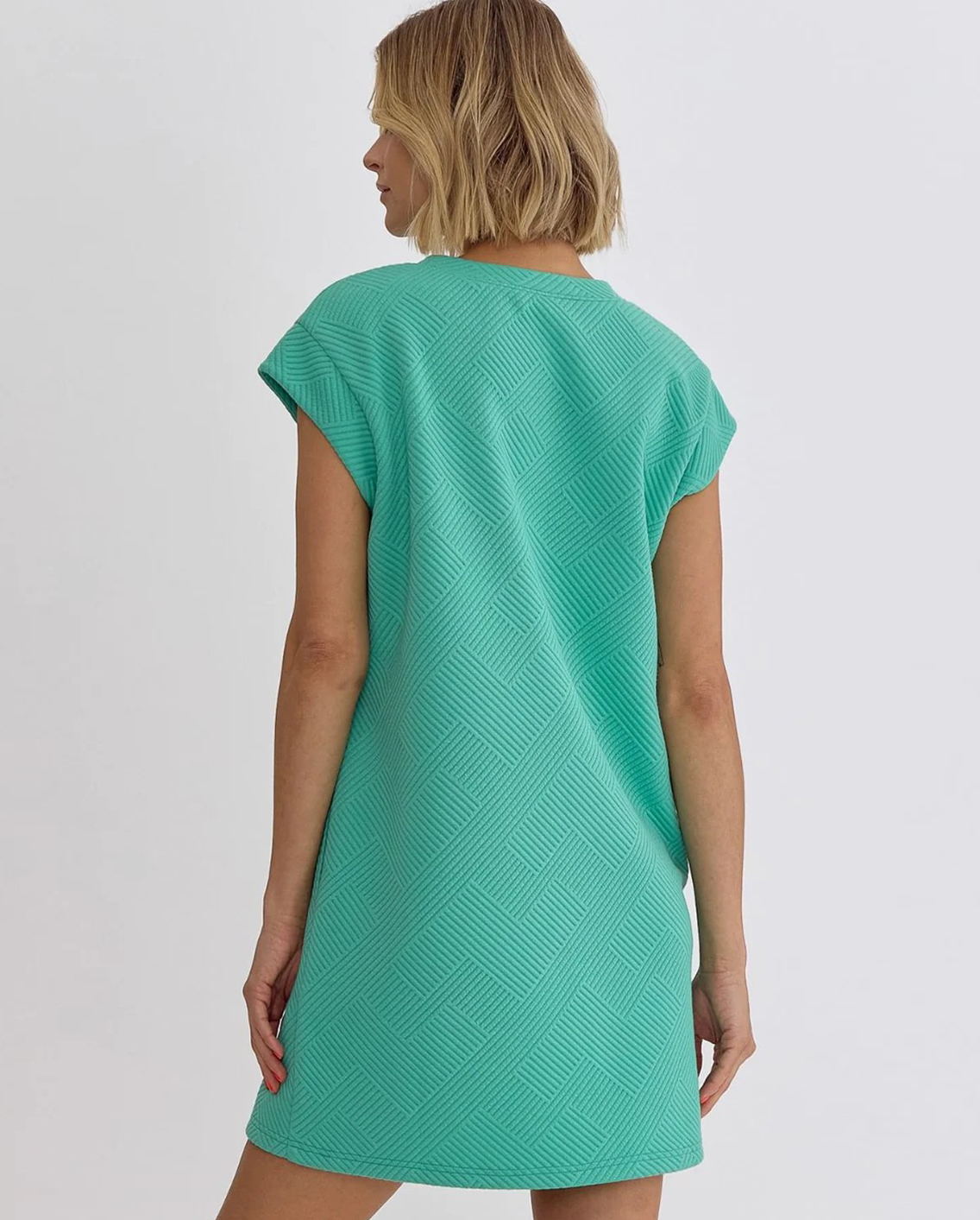  Women's Solid Textured Dress(Buy 2 Free Shipping)