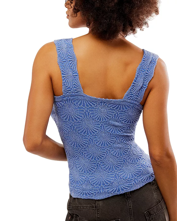 Spring Sale-2024 Sleeveless Backless Flower Crop Tank