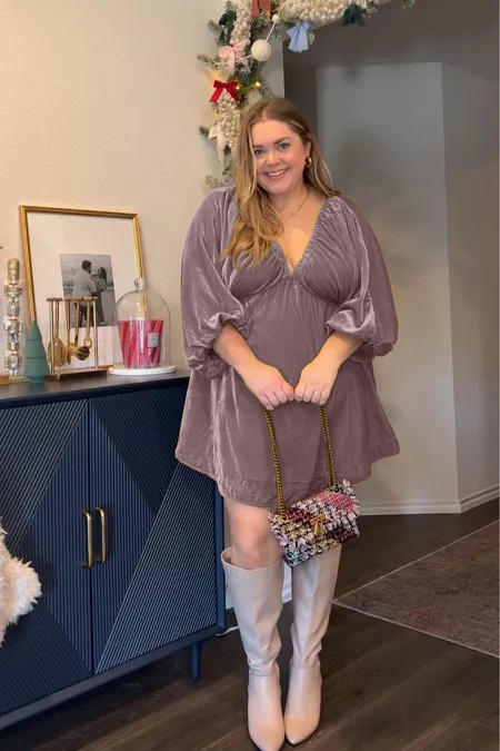 Christmas Sale 80% OFF ✨Women's V Neck Velvet Dress(Buy 2 Free Shipping)