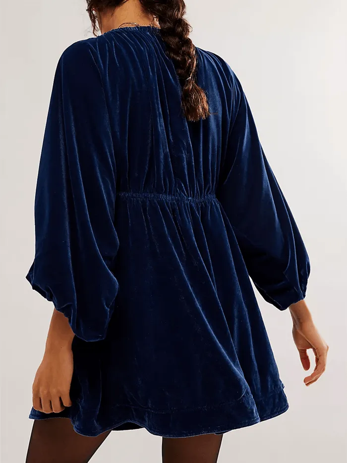 Christmas Sale 80% OFF ✨Women's V Neck Velvet Dress(Buy 2 Free Shipping)