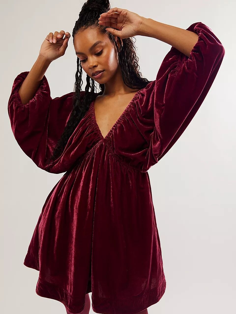 ⏰Limited Promotion 70% OFF🔥 -  Velvet Mini Dress With Pocket