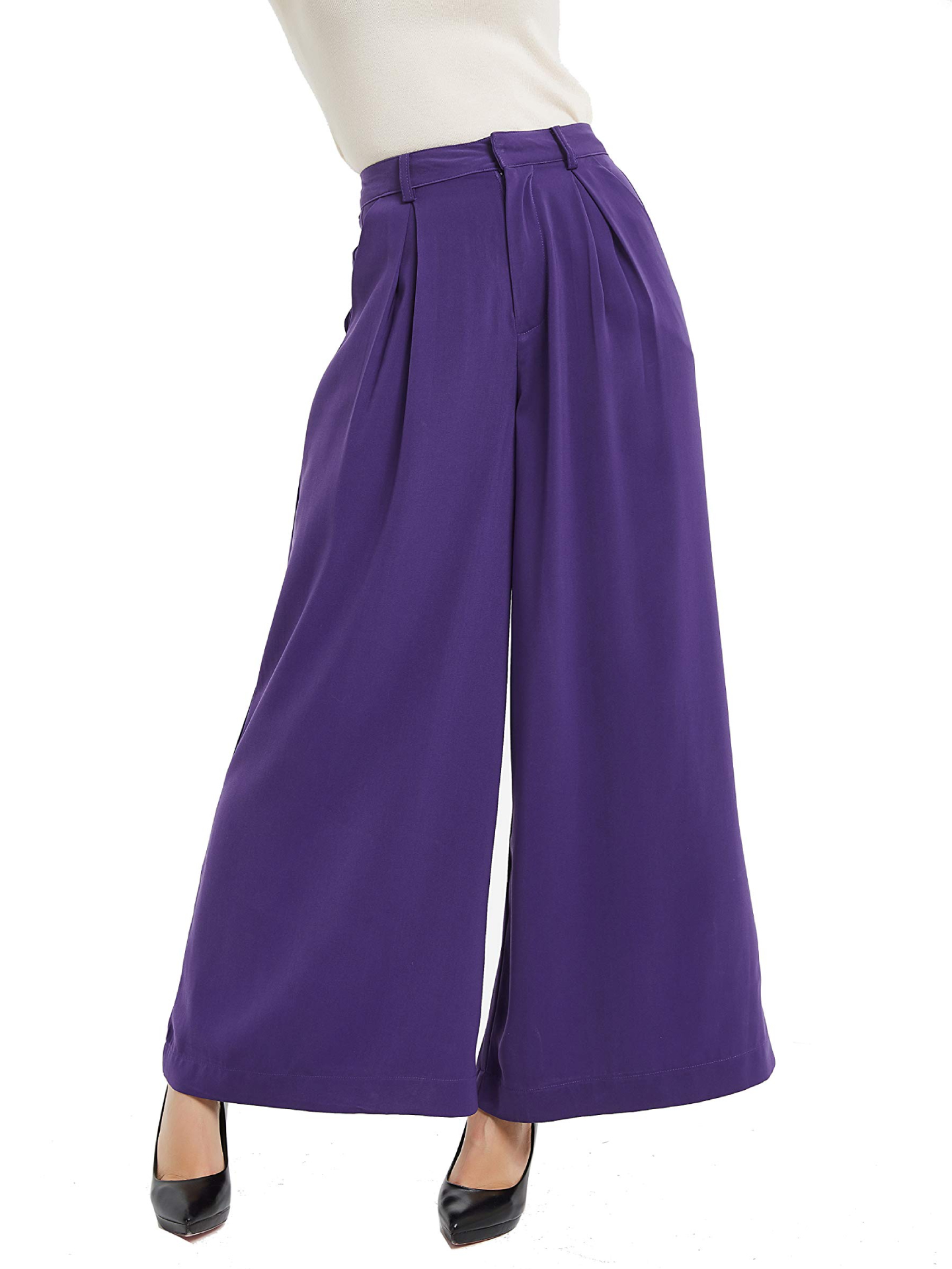2024 Women’s High Waist Casual Wide Leg Pants(Buy 2 Free Shipping)