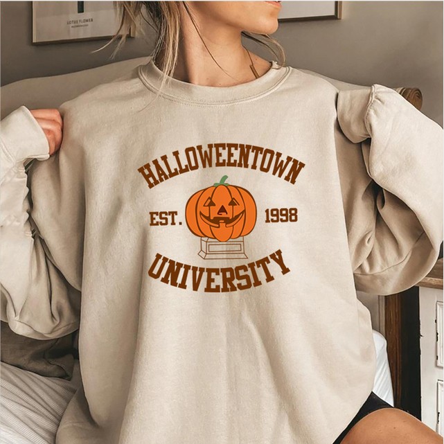 Women's Ghostly Fall Retro Halloween University Sweatshirt(BUY 2 FREE SHIPPING)