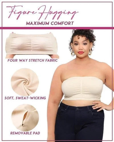 Full Support Seamless Bandeau Bra 