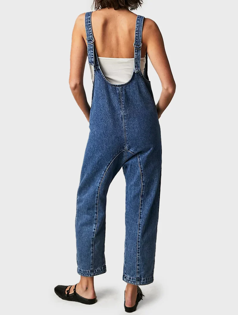 Versatile Denim Big Pocket Jumpsuit（BUY 2 FREE SHIPPING）