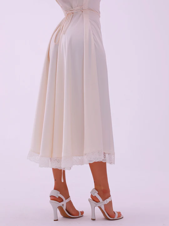 New Silk Cowl Maxi Dress