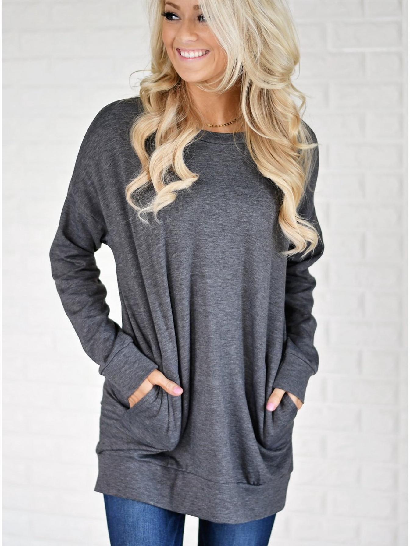 Solid Color Bat Long Sleeve T-Shirt(Buy 2 Free Shipping)