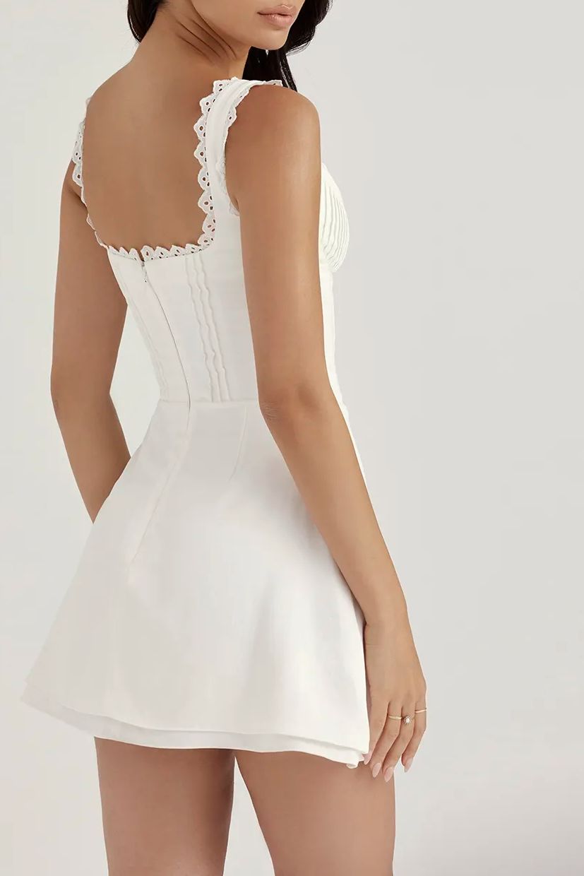 New Pin Pleated Mini Dress