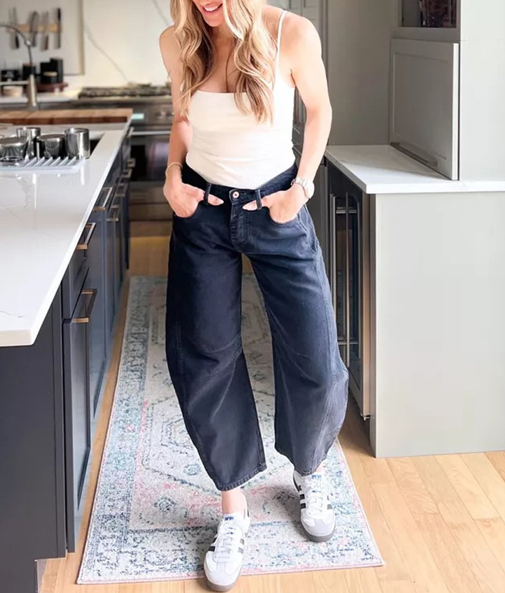 Mid-Rise Barrel Jeans (BUY 2 Free Shipping)-boocean.com