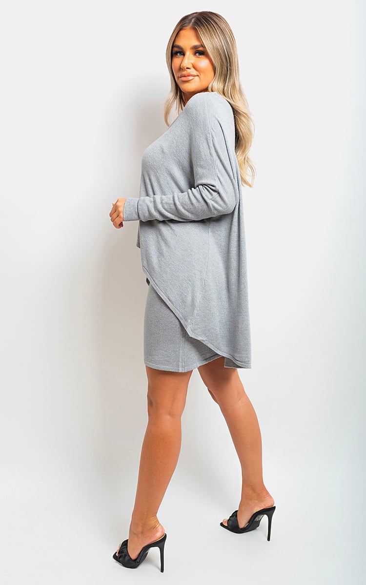 Hot Sale🔥Oversized Long Sleeve Asymmetric Mini Dress