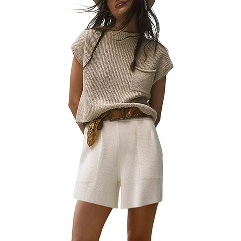 ⏰🔥Women's Two Piece Outfits Knit Elastic Lounge Sets(Buy 2 Free Shipping)