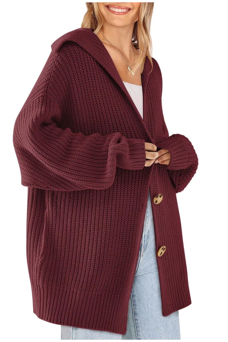 EARLY AUTUMN 50% OFF🔥Knit Cardigan Open Front Button Oversized Coat