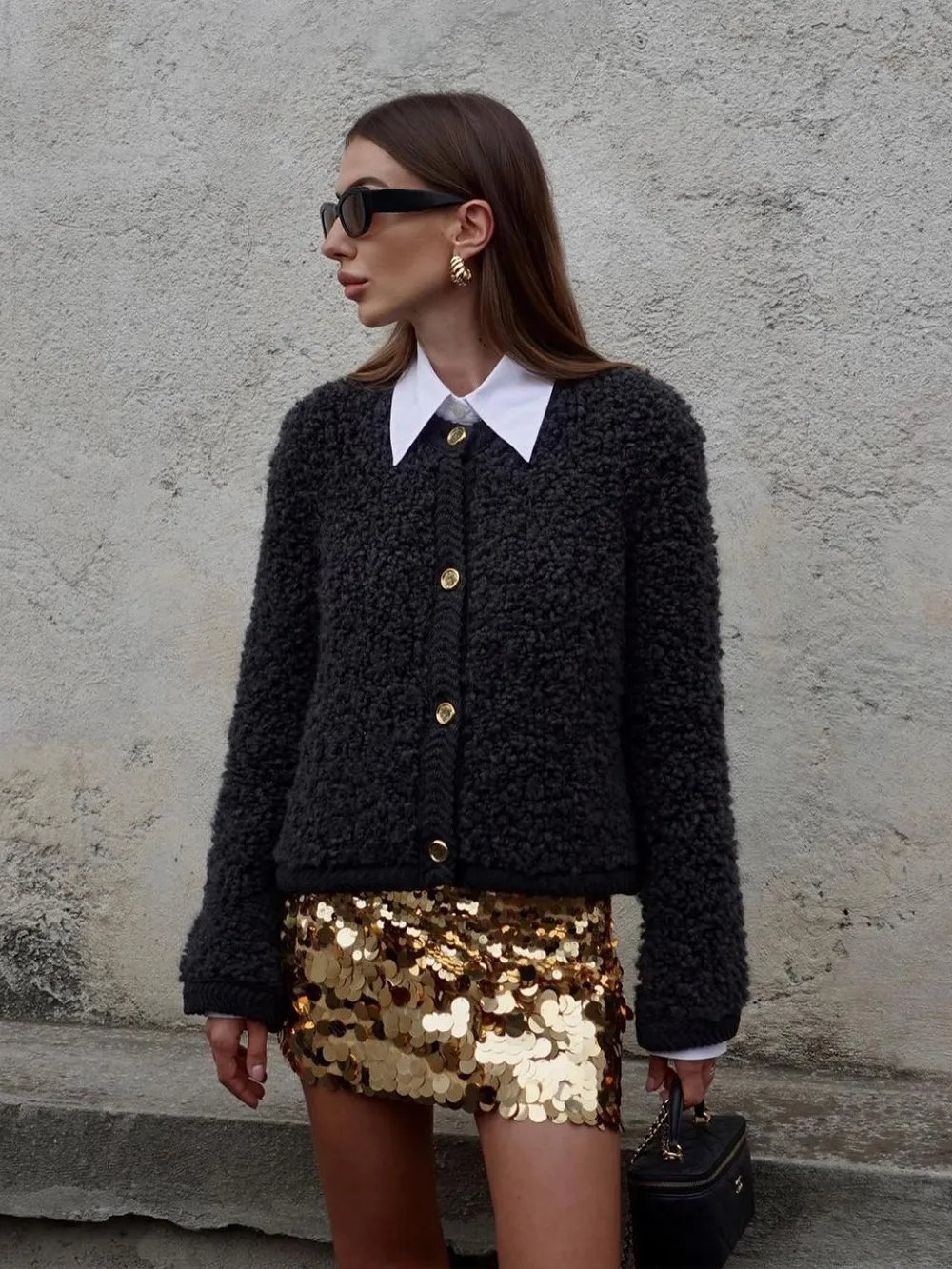 HOT SALE 🔥NEW Boucle Cardigan with Buttons(Buy 2 Free Shipping)