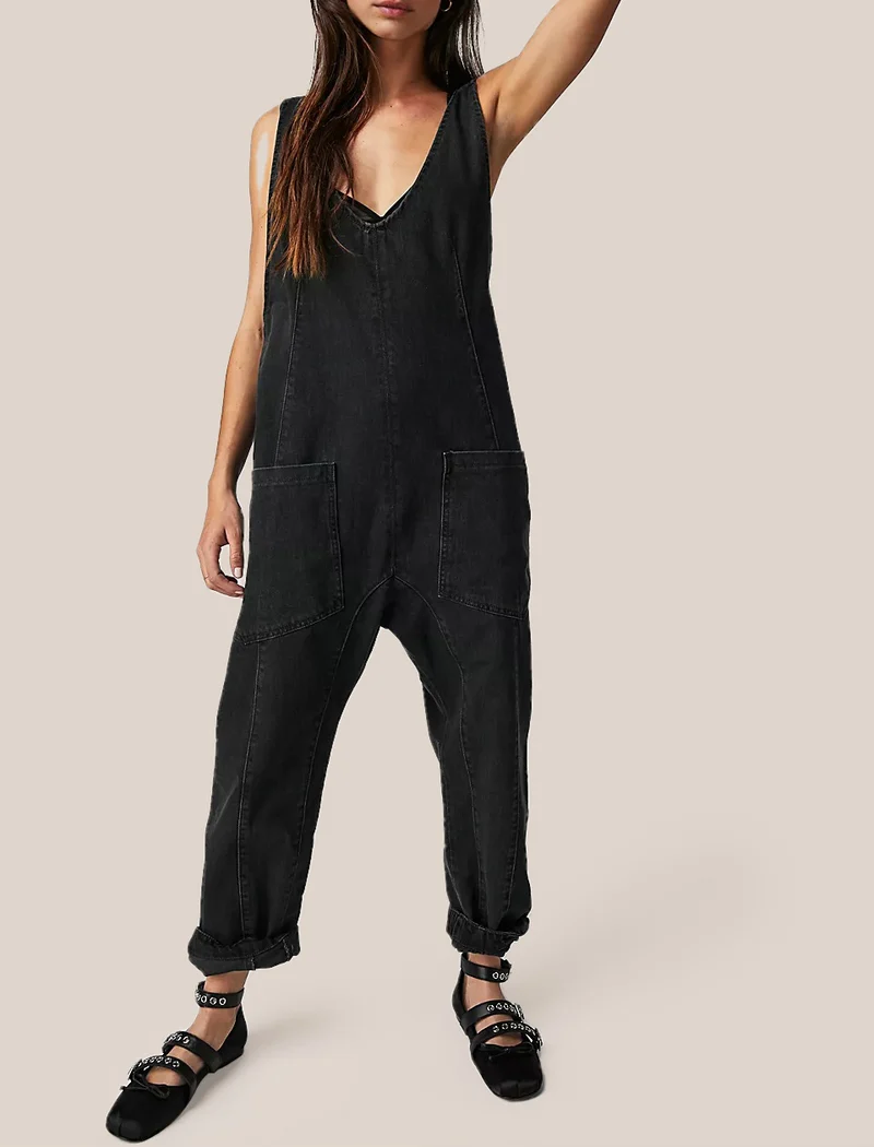 Versatile Denim Big Pocket Jumpsuit（BUY 2 FREE SHIPPING）
