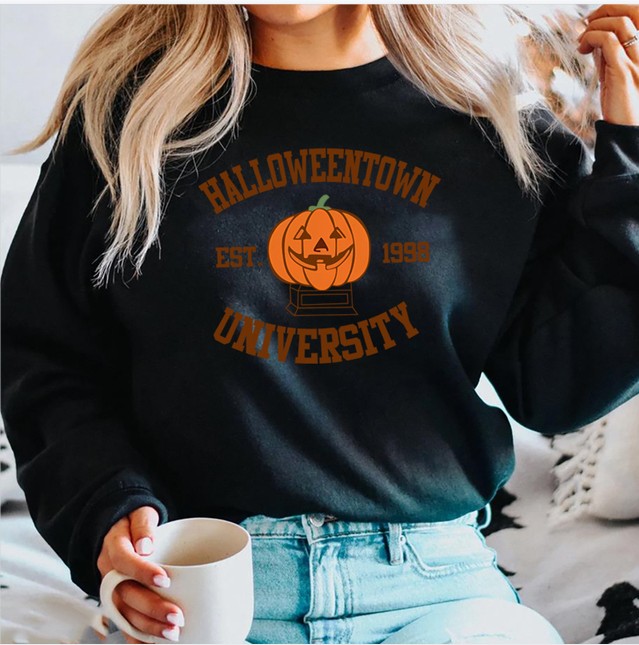 Women's Ghostly Fall Retro Halloween University Sweatshirt(BUY 2 FREE SHIPPING)