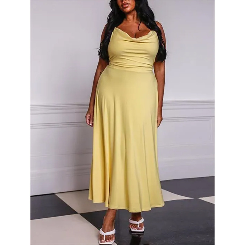 STRAPPY SOLID COLOR MIDI DRESS(BUY 2 FREE SHIPPING)