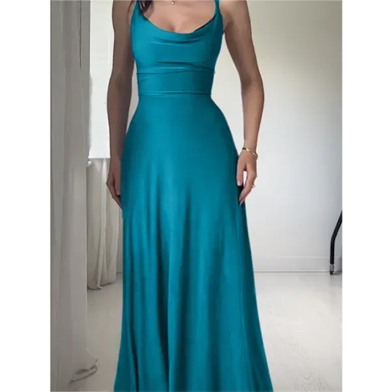 STRAPPY SOLID COLOR MIDI DRESS(BUY 2 FREE SHIPPING)