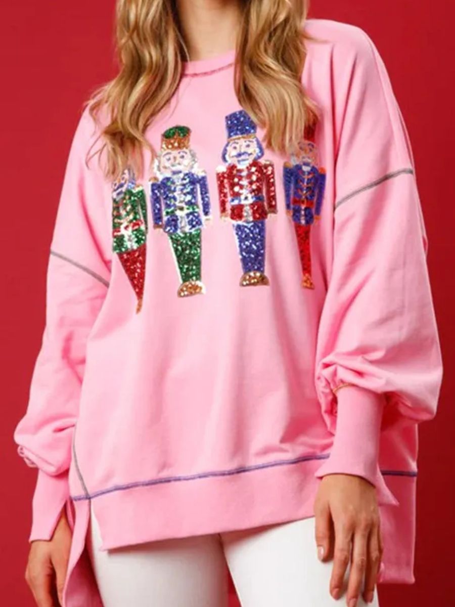 Black Friday 80% OFF🔥🎄CHRISTMAS SEQUIN NUTCRACKER SWEATSHIRT (BUY 2 FREE SHIPPING)
