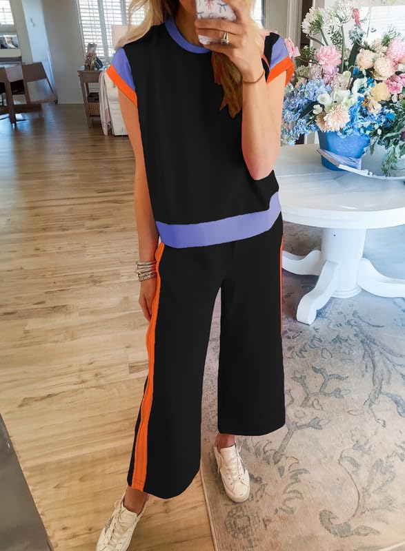 Women's Casual Color Block 2 Piece Lounge Sets(50% OFF!!!) 