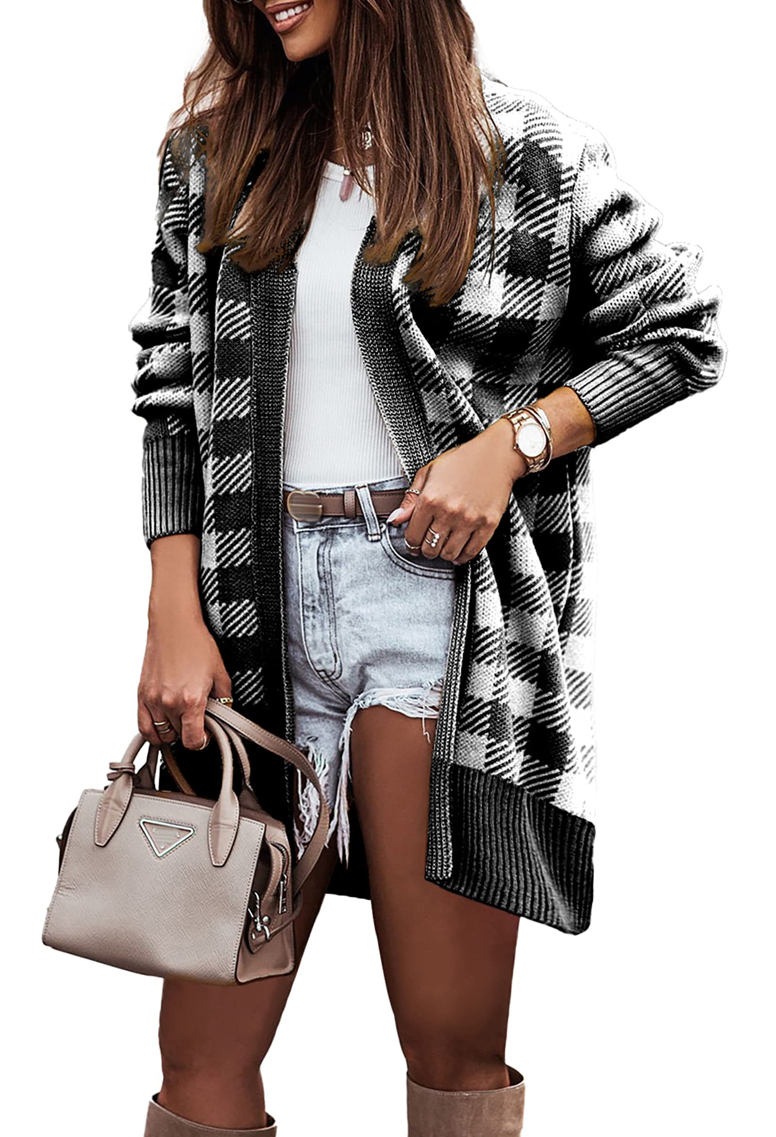 50%OFF 🔥Autumn And Winter Plaid Cardigan Sweater Coat